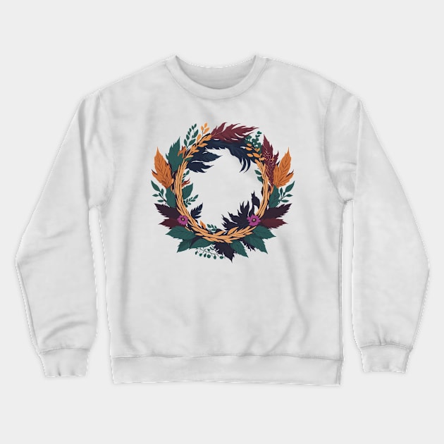 Floral Wreath Crewneck Sweatshirt by SpriteGuy95